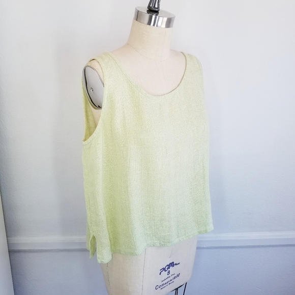 🌸 Eileen Fisher | 100% Linen Airy Tank Top L‎ - Picture 3 of 10